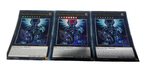 Yugioh - 3x Galaxy-eyes Full Armor Photon Dragon  Português