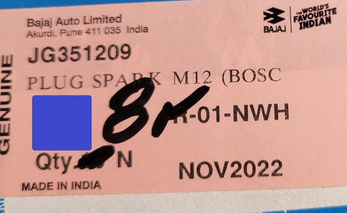 Bujia M12 Bajaj Pulsar Ns, As 200 Original