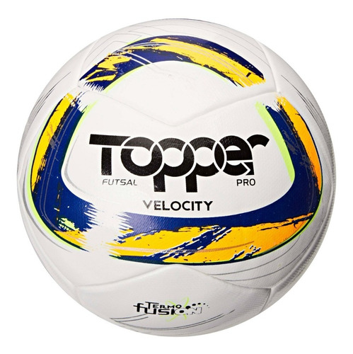 Bola Futsal Profissional Samba Velocity Pró Topper Cor Amarelo Neon | Laranja Neon | Azul