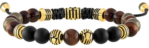 Pulsera Clásica Tipo Bolo Con Cuentas Bulova Para Hombre, De