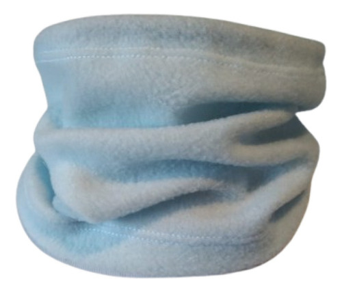 Cuello Gorro Polar Liso Para Niños Celeste Unico