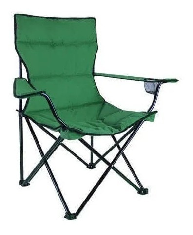 Silla Plegable De Lona Con Posavaso, Ideal Camping O Playa 