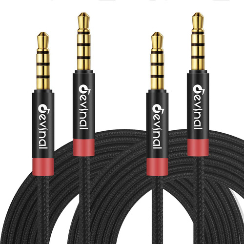 Devinal Cable Trrs De 0.138 In, Cable Auxiliar De 4 Polos De