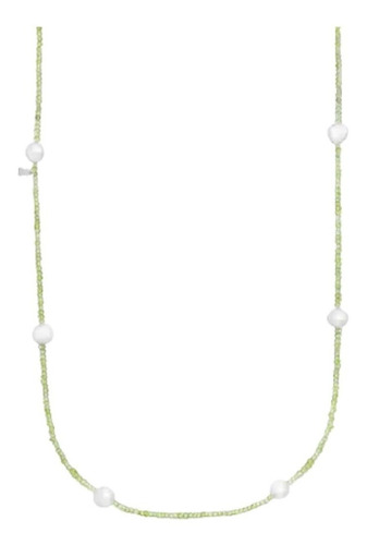 Collar De Peridotos Y Perlas Sea Vibes