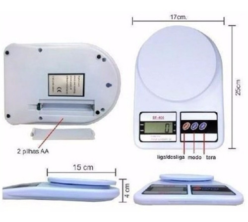 Balança De Cozinha Digital Alta Precisão 10kg Bmax