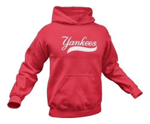 Sudadera New York Yankees Mlb Hoodie Capucha Con Cangurera