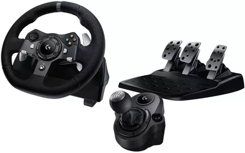 Palanca Y Volante Logitech G920 Con Pedales Driving Force Pc Color Negro