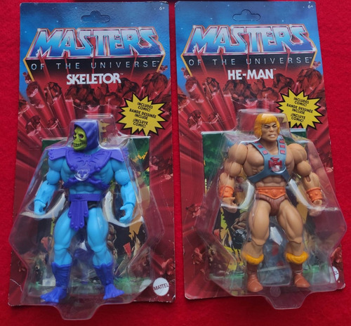 He-man Y Skeletor Masters Of The Universe Retro Con Comics