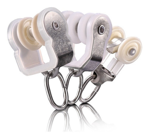 Ganchos Para Cortina De Acero Inoxidable, 10 Unidades
