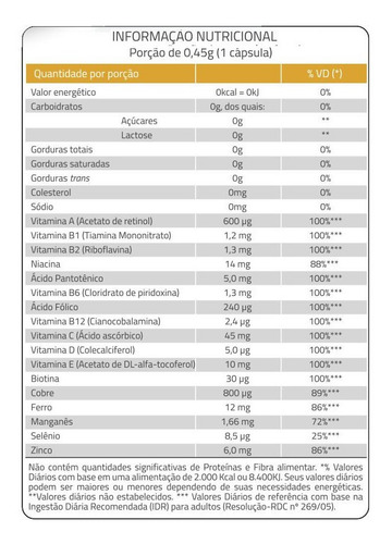 Kit 3 Polivitamínico A-z Catarinense C/ 60 Cápsulas