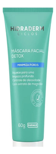 Máscara Facial Detox Hidraderm Ciclos 60g Tipo de pele Mista