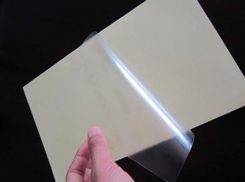 Papel Adhesivo Transparente Maylar Láser 25 Hojas Carta Color Blanco