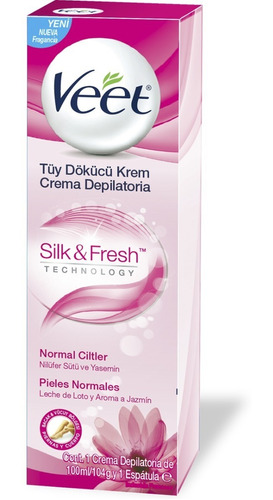 Veet Crema Depilatoria Silky Fresh Piel Normal 100ml+ Espát.