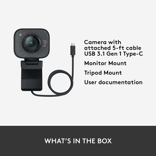 Camara Web Logitech Streamcam Webcam 60fps Hd 1080p