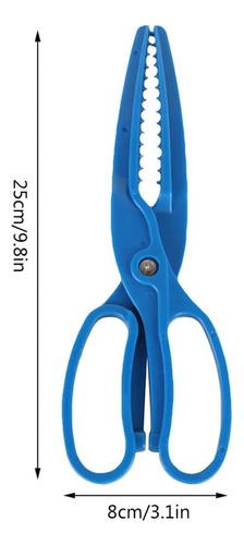 Pinza Plástica Ultraliviana De Sujeción Para Pesca Outdoor Azul