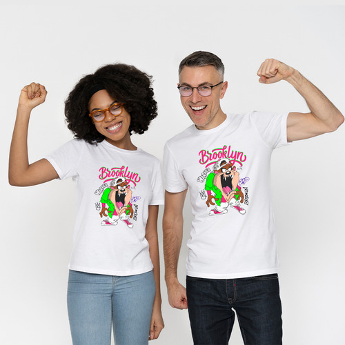Playera Unisex De Looney Tunes Taz Mania Grafitis
