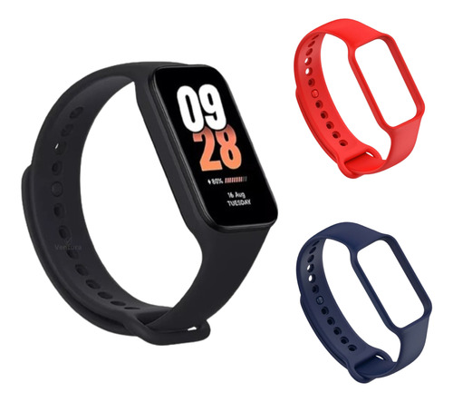 Xiaomi Mi Band 8 Active Global + 2 Pulseiras Brinde Cor Da Caixa Branco Cor Da Pulseira Preto Cor Do Bisel Preto Desenho Da Pulseira Mesh 4