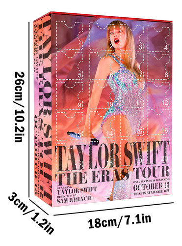 Caja De Regalo Con Calendario Taylor Swift, Navidad