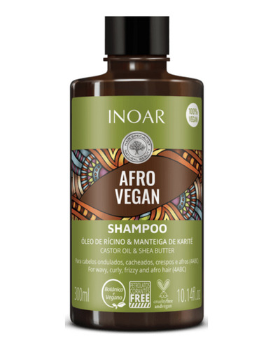 Shampoo Inoar Afro Vegan 300ml