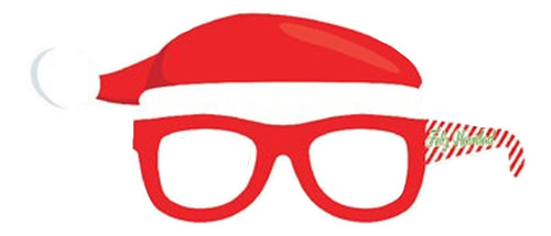4 Lentes Diseños Variados Navideños Divertido Para Fiestas