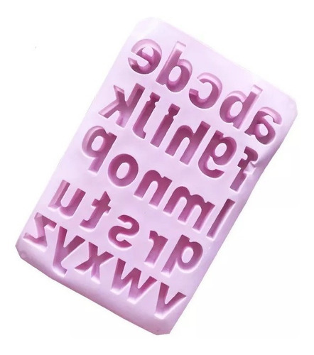 Molde De Silicon En Forma De Letras Minúsculas (abecedario)