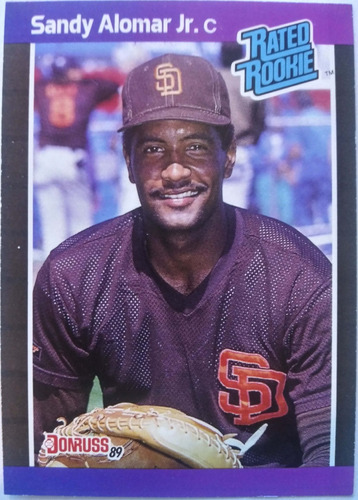 Sandy Alomar Jr. Rookie Baseball Card