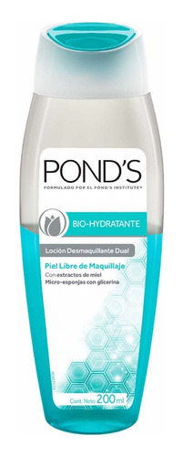 Loción Desmaquillante Dual Pond's Bio - Hydratante 200 Ml