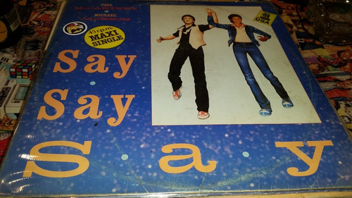 Paul Mccartney & Michael Jackson Say Say Say Maxi Spain 1983