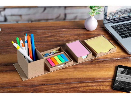 Porta Notas Adhesivas Y Notas Multicolor En Forma De Cubo