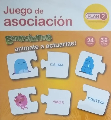 Plan Z Juego De Asociación 24 Piezas Emociones 