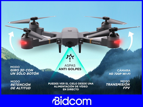 Kit Drone Gadnic Xp1 Con Cámara Hd + Control Inalambrico
