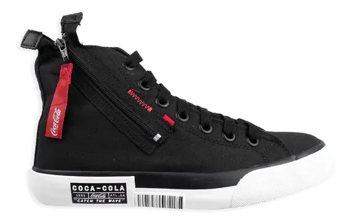 T nis Coca Cola Atlanta Wave Zipper Feminino Preto Parcelamento