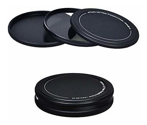 Jjc Funda Protectora De Filtros Para Lentes Metálicos 49mm,