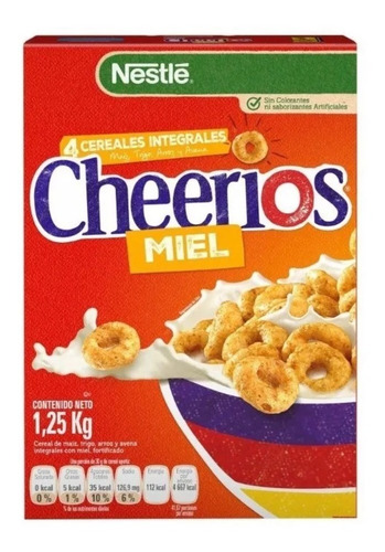 Cereal Cheerios Miel Nestlé 1.25kg