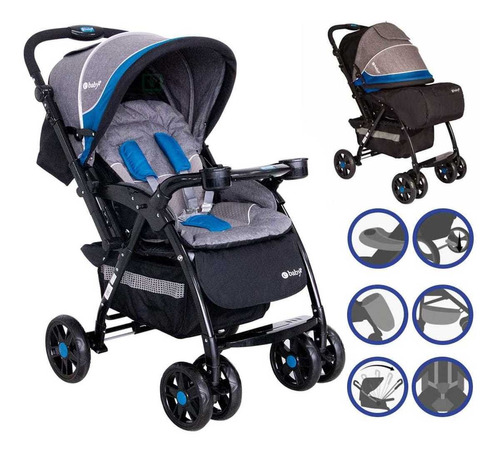 Coche Maleta Para Bebe Sayare Marca Ebaby Con Cubrepie