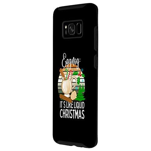 Funda Galaxy S8 Funny Christmas Eggnog Lovers Drinking...