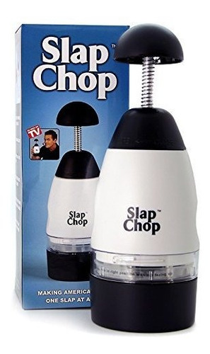 Original Slap Chop Slicer Con Cuchillas De Acero Inoxidable 