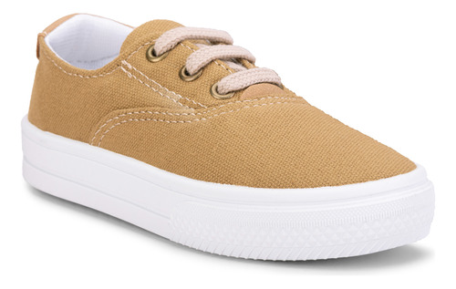 Zapatillas De Cordones Lona Camel Bebes-niños M. Denver