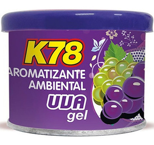 Gel Aromatizante En Lata K78 - 80 Gr. - Color Uva Fragancia uva