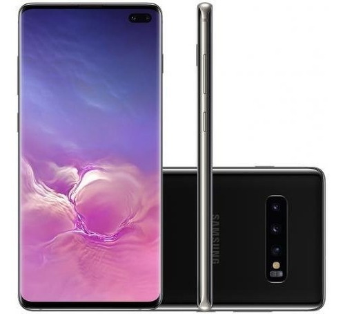 Smartphone Samsung Galaxy S10+ Tela 6.4 128gb 8gb Ram Cor Ceramic black