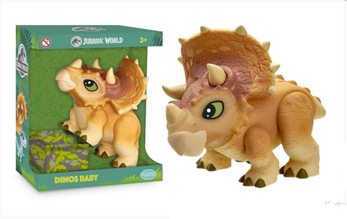 Brinquedo Dinossauro Jurassic World Triceratops Baby Pupee