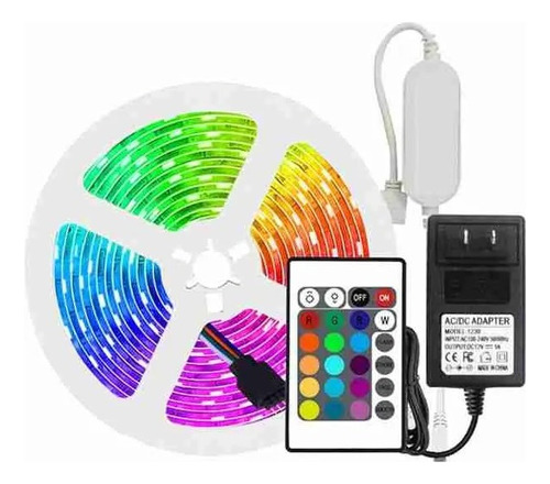 Cinta Led Rgb Alexa Siri 5mts Hogar Cocina Fiesta Habitacion