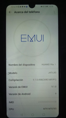 Huawei Y6s Para Reparar (Usado)