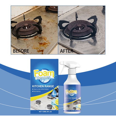 Limpador De Espuma De 120 Ml Limpador De Fogão Kitchen Range