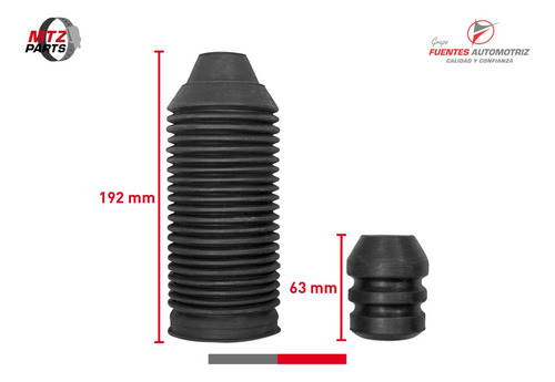 Tope Rebote Delantero Izq O Der Vw Sharan 1.8t 2001 2002