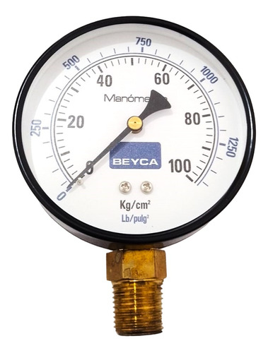 Manómetro Beyca 0-100 Kg/cm2 (100 Mm) Mm4-38