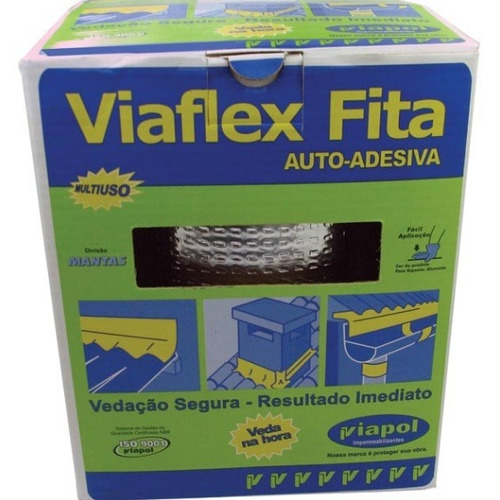 Fita Adesiva Multiuso Viaflex 30cmx10mt - T-87153