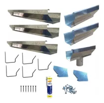 Comprar Kit Calha Telhado Beiral 2 Metros Calha Galvanizada 