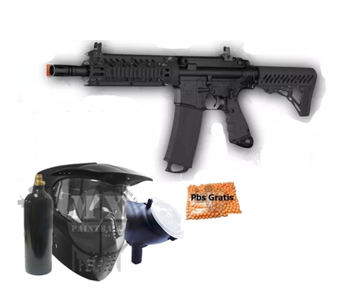 Tippmann Tmc Gotcha Paquete Negra Marcadora Paintball Magfed