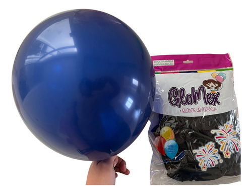 Globo Glomex #12 100 Pz Estandar Retro Latex Colores Fiesta 